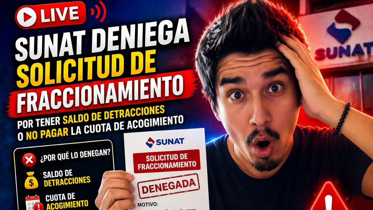 Reproducir: SUNAT deniega solictud de FRACCIONAMIENTO [CASO REAL]