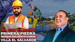 IRL NOS VAMOS A UNA OBRA MÁS DE RAFAEL LÓPEZ ALIAGA | PRIMERA PIEDRA DEL PARQUE EDILBERTO RAMOS
