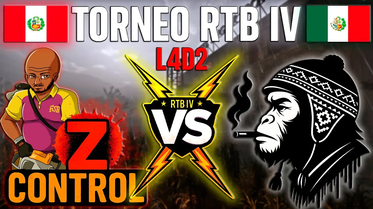 Reproducir: TORNEO RTB IV LEFT 4 DEAD 2 | Hermanos Mono VS ControlZ | México/PE VS Perú | RONDA EXPIATORIA |