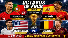 Portugal vs España y Estados Unidos vs Bélgica EN VIVO: previa y los octavos de final del Mundial