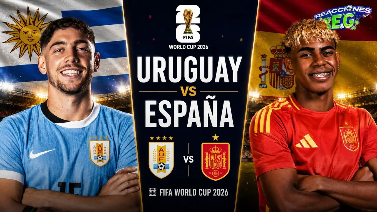 Reproducir: [REACCION] URUGUAY VS ESPAÑA REACCIÓN  EN VIVO | COPA DEL MUNDO 2026