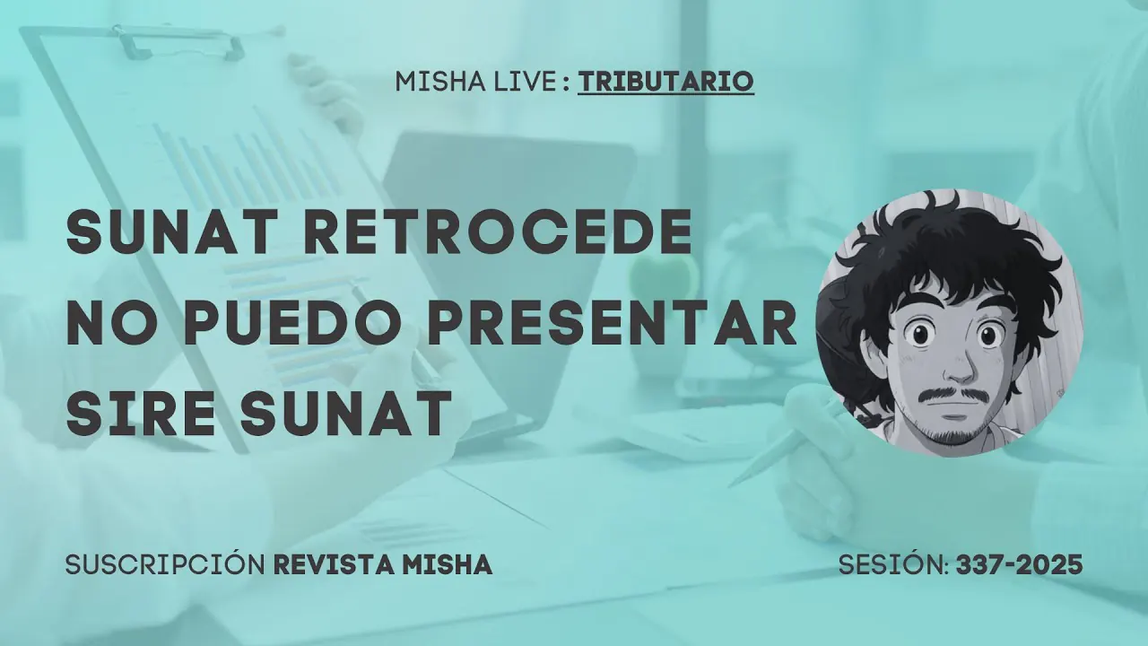 Reproducir: SUNAT retrocede : No puedo presentar SIRE SUNAT