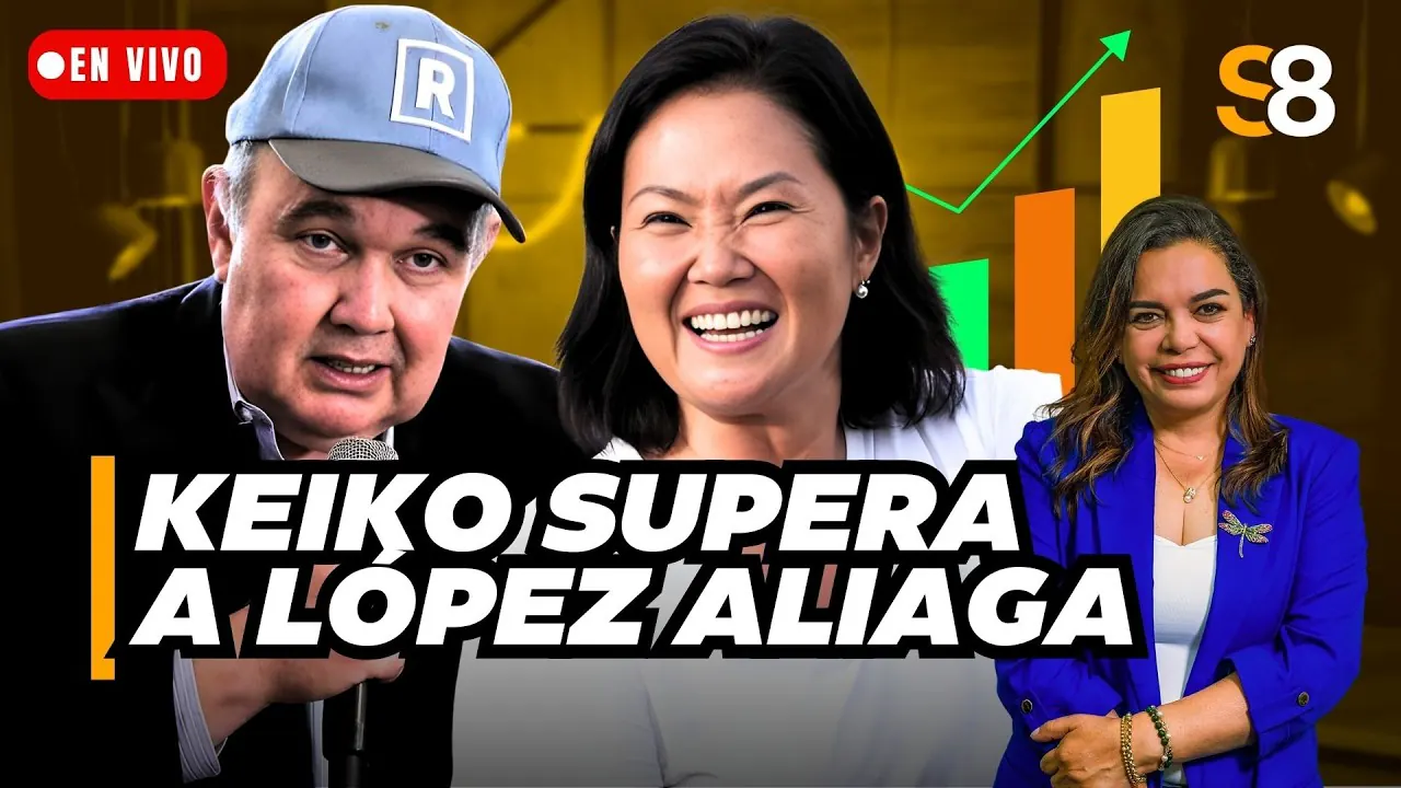 Reproducir: 🟡 KEIKO FUJIMORI LIDERA INTENCIÓN DE VOTO PERO LÓPEZ ALIAGA PISA FUERTE, SEGÚN DATUM | S8