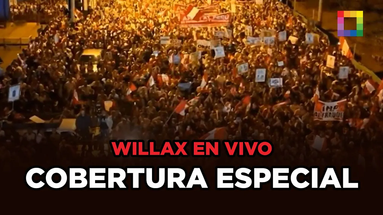Reproducir: Willax en vivo - COBERTURA ESPECIAL: GRAN MARCHA CIUDADANA 09/05/26 | Willax