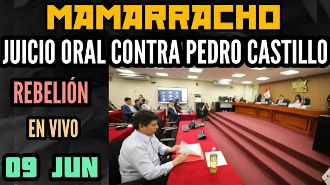 Reproducir: PEDRO CASTILLO EN JUICIO ORAL EN VIVO: CASO REBELIÓN - 09 JUN