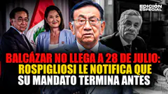#EnVivo Balcázar no llega a 28 de julio: Rospigliosi le notifica el fin de su mandato