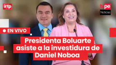 Presidenta Dina Boluarte asiste a la investidura del mandatario ecuatoriano Daniel Noboa