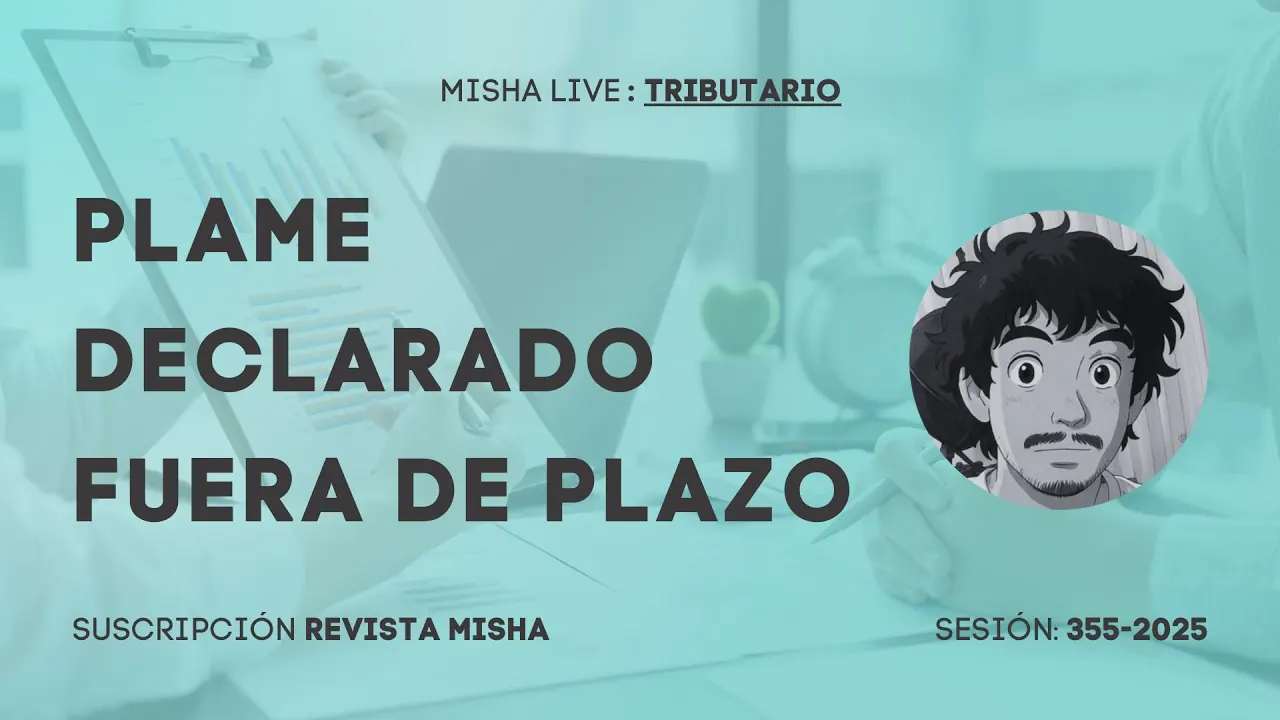 Reproducir: PLAME DECLARADO FUERA DE PLAZO DE VENCIMIENTO