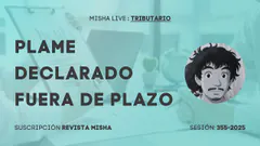 PLAME DECLARADO FUERA DE PLAZO DE VENCIMIENTO