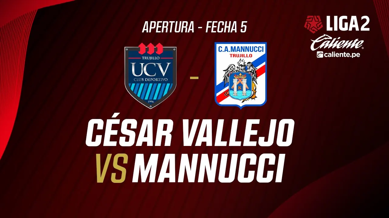Reproducir: 🔴EN VIVO | CÉSAR VALLEJO VS C.A. MANNUCCI | APERTURA LIGA 2 | FECHA 5