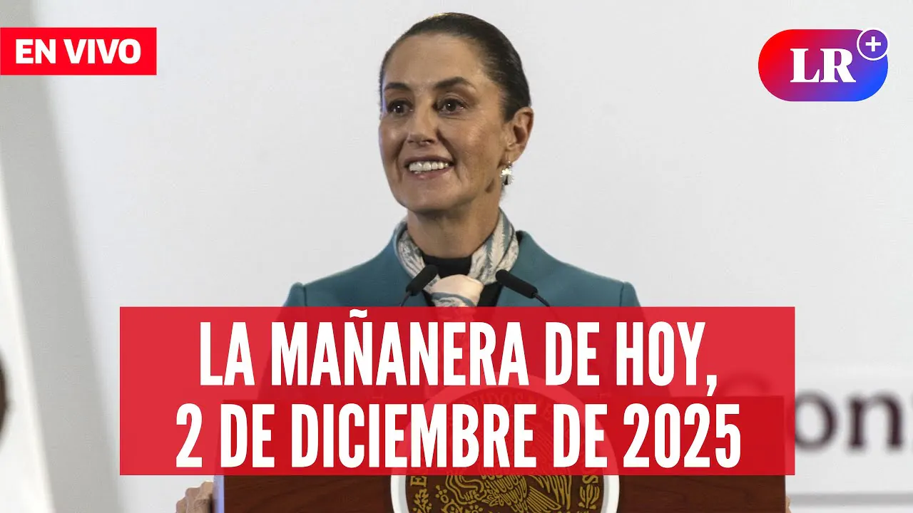 Reproducir: 🔴 Claudia Sheinbaum EN VIVO en la Mañanera de HOY, 2 de diciembre 2025 | #EnDirectoLR