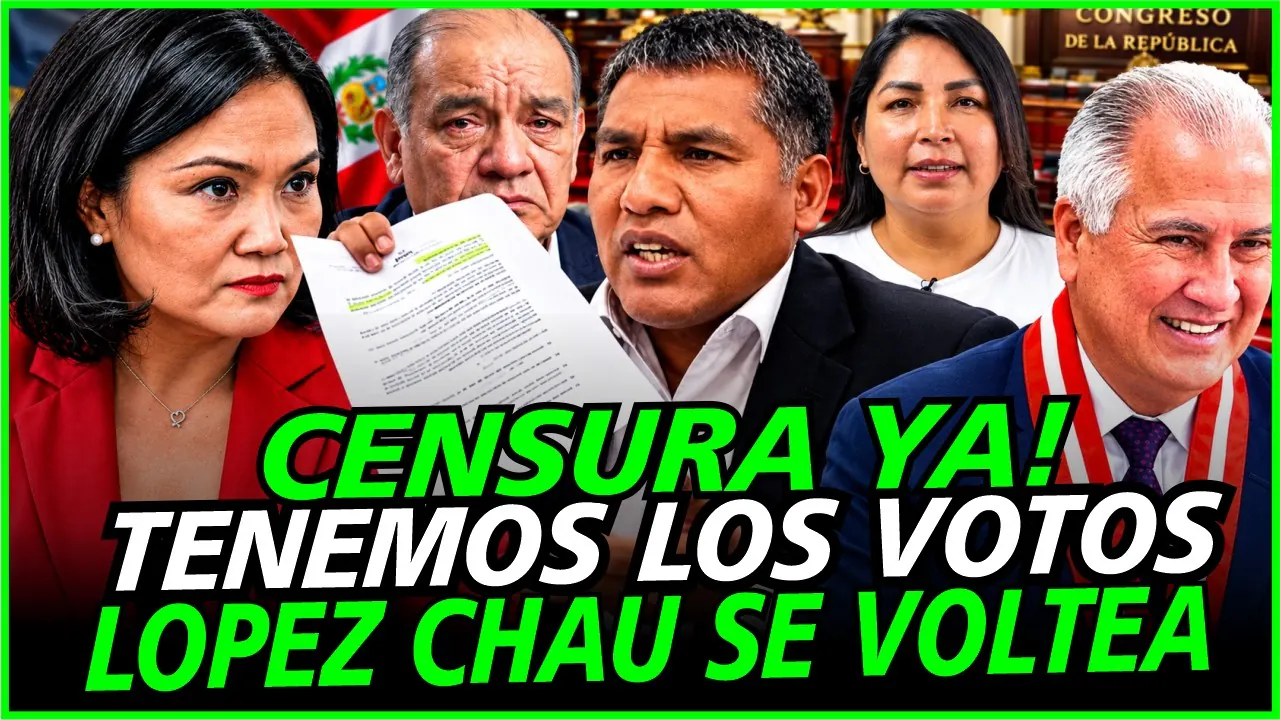 Reproducir: 🔥ÚLTIMO! DENUNCIA PENAL A KEIKO! SOBREN VOTOS PARA CENSURAR A FUJIMINISNTRO LOPEZ CHAU SE VOLTEA