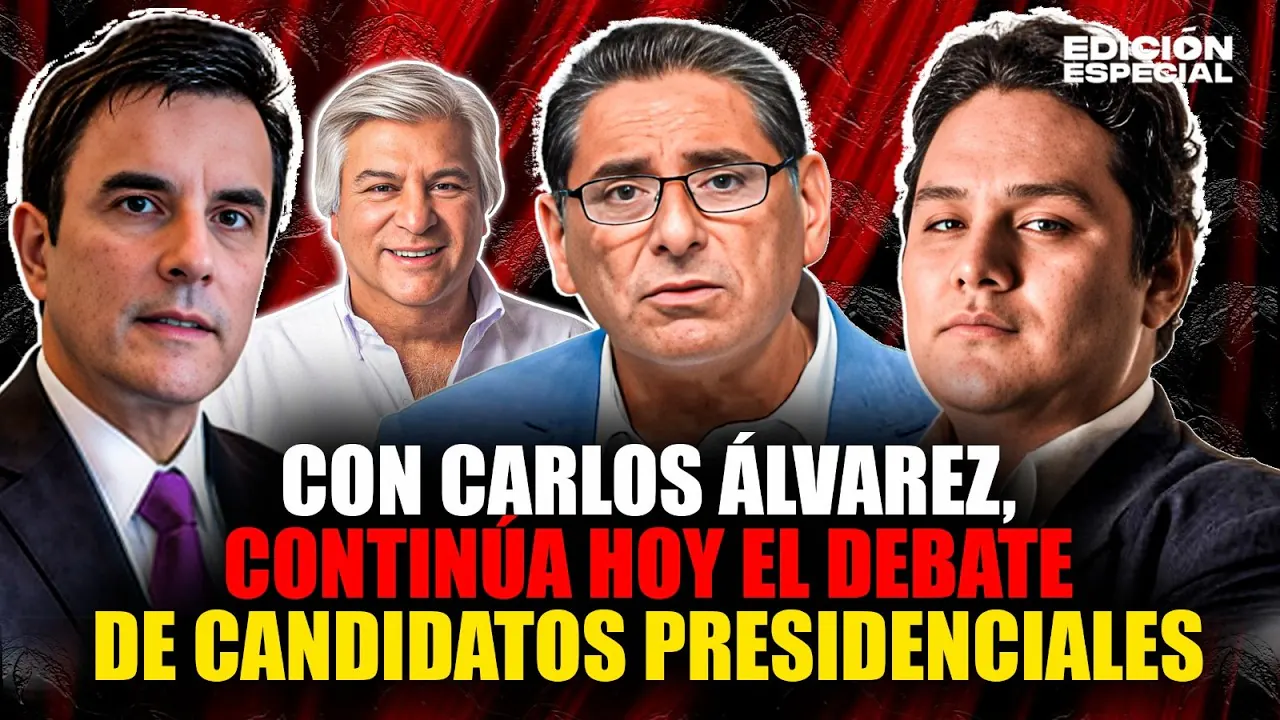 Reproducir: #EnVivo Carlos Álvarez: Mercado de predicciones lo posiciona segundo y hoy participa en el debate