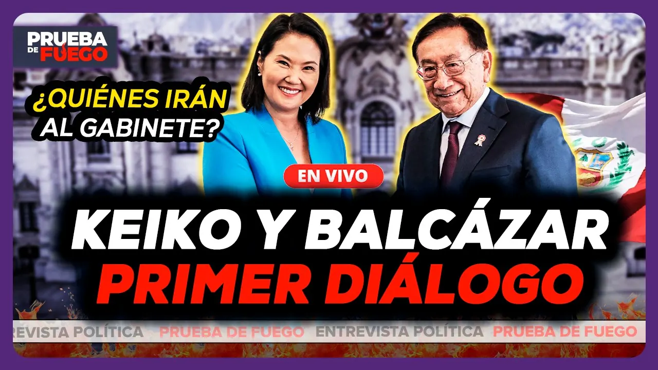 Reproducir: EN VIVO 🔴 Keiko y el presidente Balcázar se reúnen | El fujimorismo alista su primer gabinete