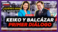 EN VIVO Keiko y el presidente Balcázar se reúnen | El fujimorismo alista su primer gabinete