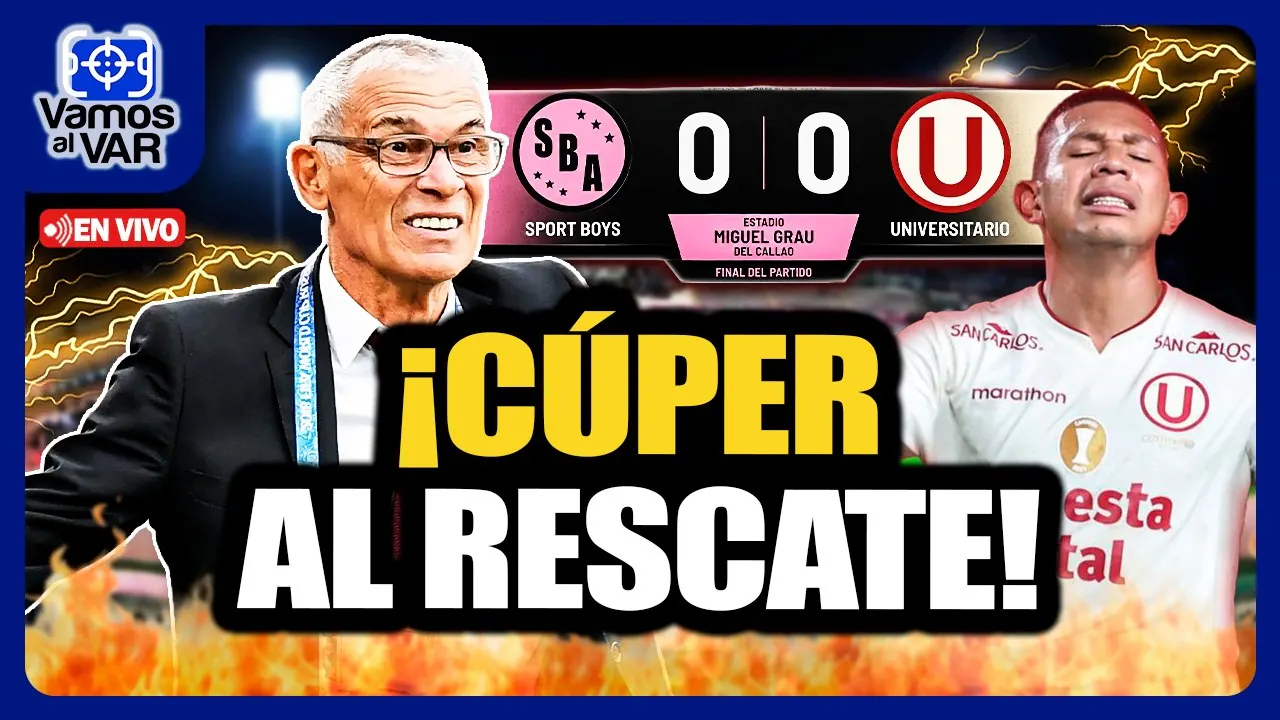 Reproducir: ⚡Universitario empata con Sport Boys mientras crece la expectativa por Héctor Cúper | VAMOS AL VAR