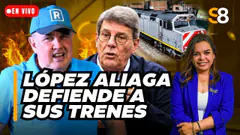 LÓPEZ ALIAGA SE ENFRENTA AL MINISTRO DE TRANSPORTE POR SUS TRENES | S8