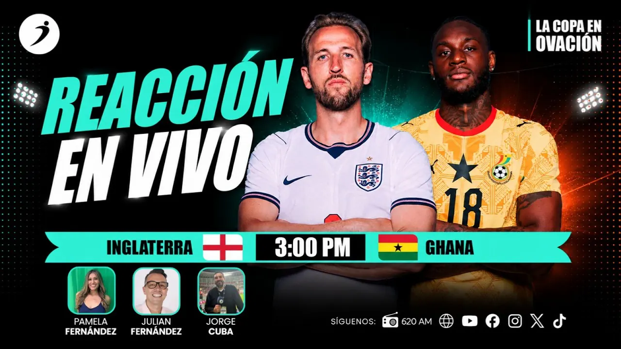 Reproducir: INGLATERRA VS GHANA | REACCIÓN EN VIVO | LA COPA EN OVACIÓN🔥🏆
