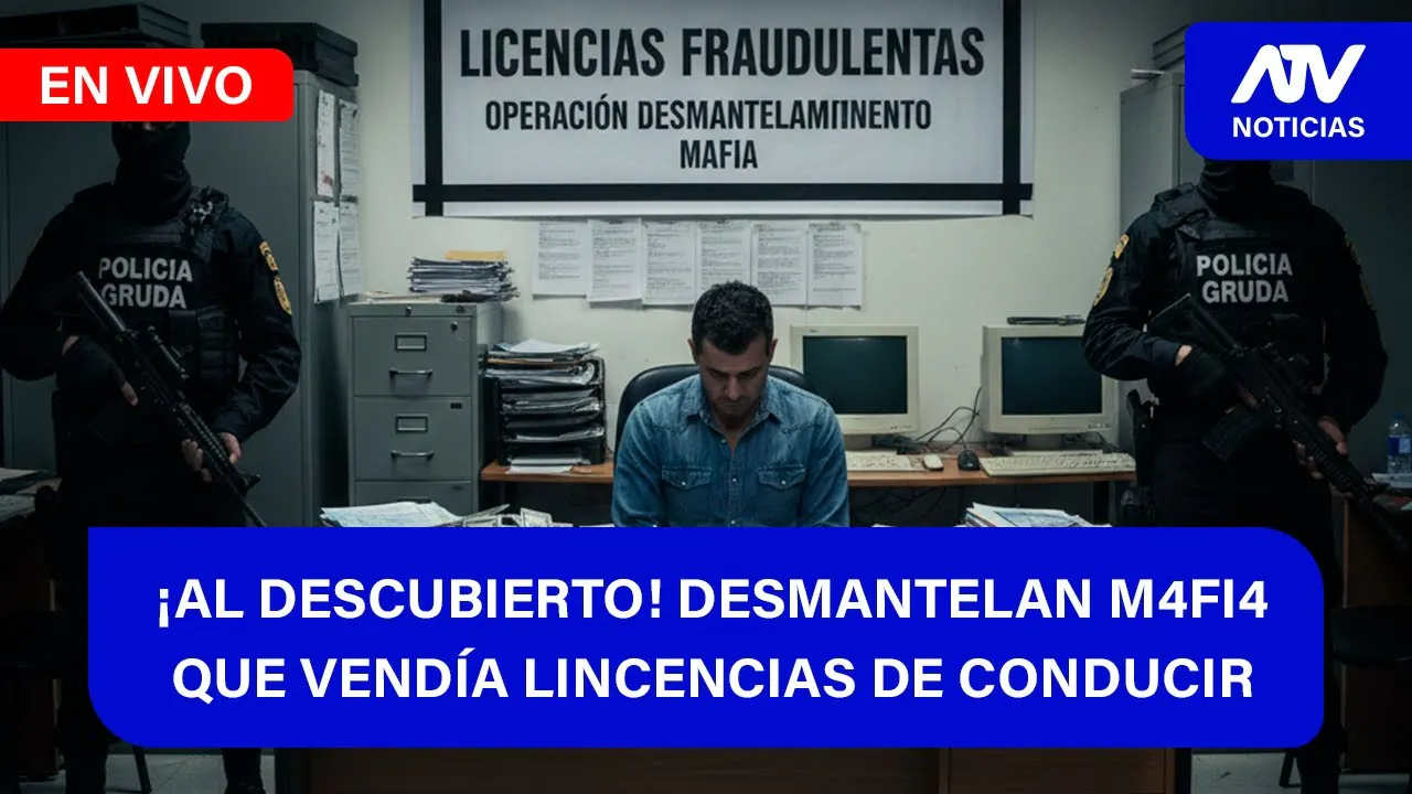 Reproducir: De 5 a 7 🎧✨📱🎙️| ¡AL DESCUBIERTO! DESMANTELAN M4FI4 QUE VENDÍA LINCENCIAS DE CONDUCIR - ATV+