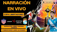 COPA LIBERTADORES EN VIVO | Junior vs Sporting Cristal + Cusco FC vs Medellín | RELATO TOTAL