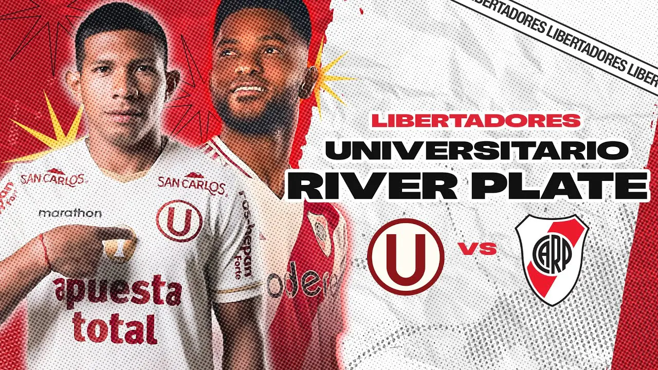 Reproducir: UNIVERSITARIO VS RIVER PLATE ⚽ | TRANSMISIÓN EN VIVO | COPA LIBERTADORES