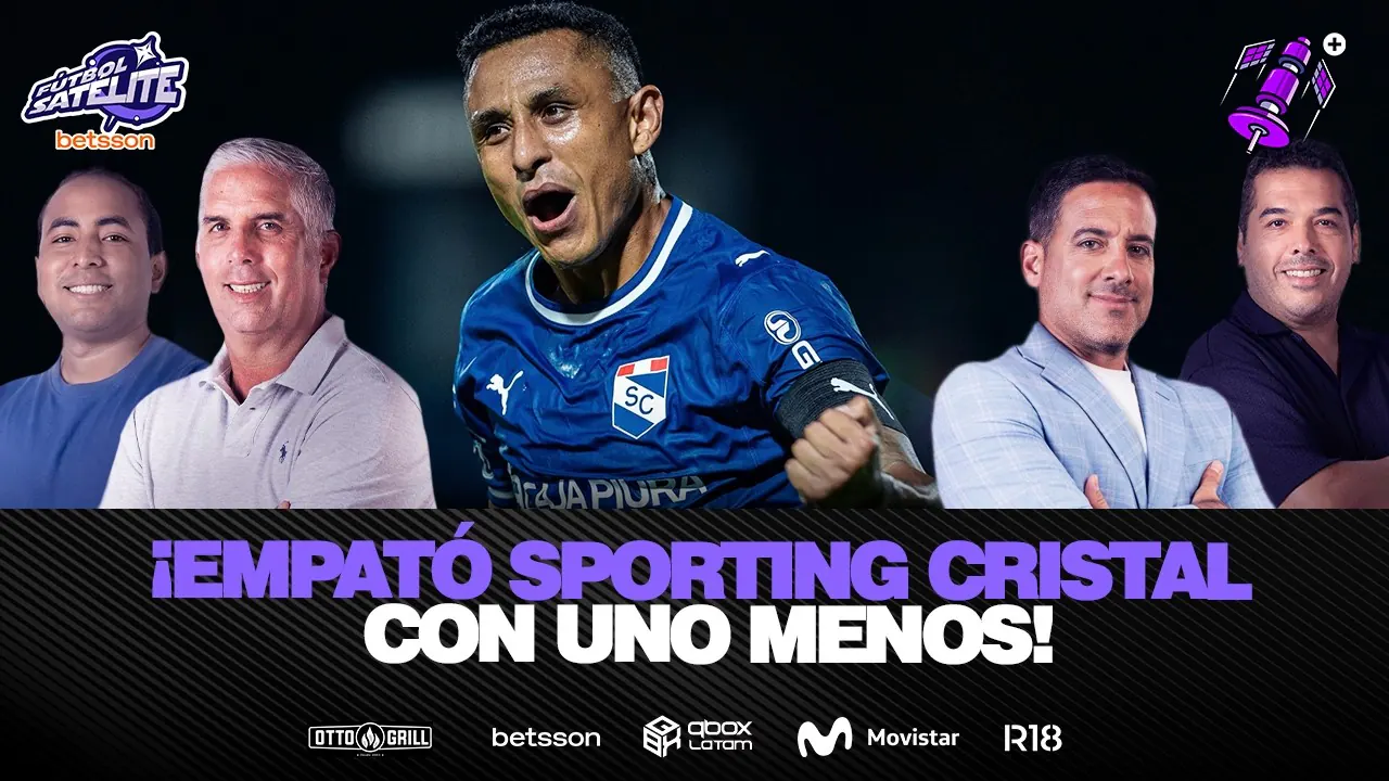 Reproducir: ¡BUEN EMPATE DE SPORTING CRISTAL CON UN JUGADOR MENOS! #FÚTBOLSATÉLITE
