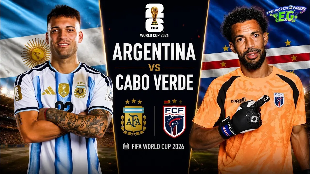 Reproducir: [REACCION] ARGENTINA VS CABO VERDE REACCIÓN  EN VIVO | COPA DEL MUNDO 2026