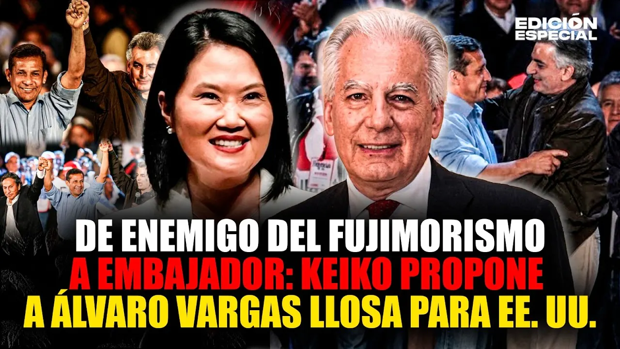 Reproducir: #EnVivo Keiko propone a Álvaro Vargas Llosa como embajador en EEUU pese a su pasado antifujimorista