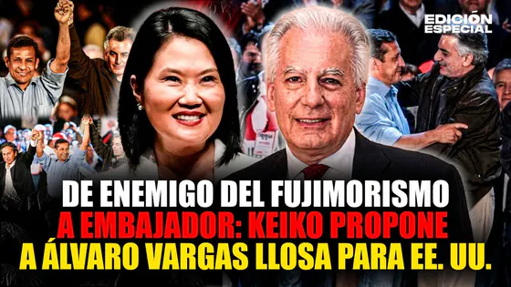 #EnVivo Keiko propone a Álvaro Vargas Llosa como embajador en EEUU pese a su pasado antifujimorista