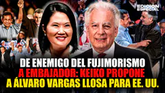 #EnVivo Keiko propone a Álvaro Vargas Llosa como embajador en EEUU pese a su pasado antifujimorista