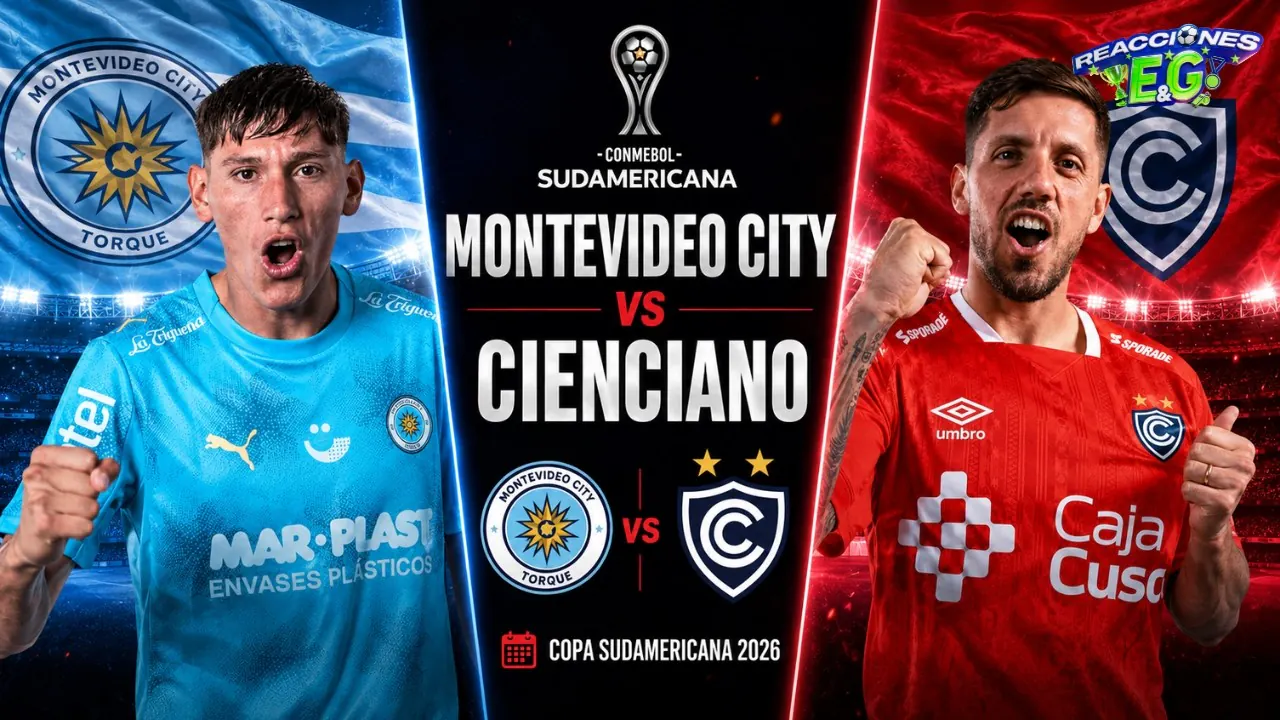 Reproducir: [REACCION] MONTEVIDEO CITY VS CIENCIANO REACCIÓN EN VIVO | COPA SUDAMERICANA 2026