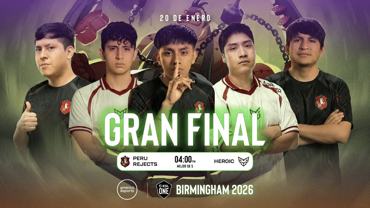 Reproducir: PERU REJECTS vs HEROIC | Birmingham 2026: CQ - GRAN FINAL
