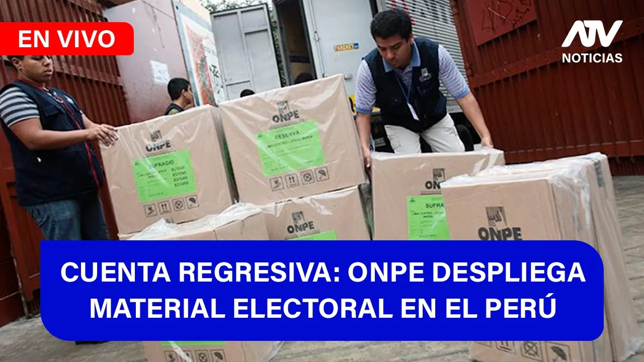 Reproducir: De 5 a 7 🎧✨ CUENTA REGRESIVA: ONPE DESPLIEGAMATERIAL ELECTORAL EN EL PERÚ