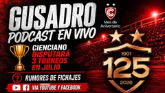 GUSADRO PODCAST: CIENCIANO TIENE 3 TORNEOS ESTE MES, NOVEDADES DE FICHAJES
