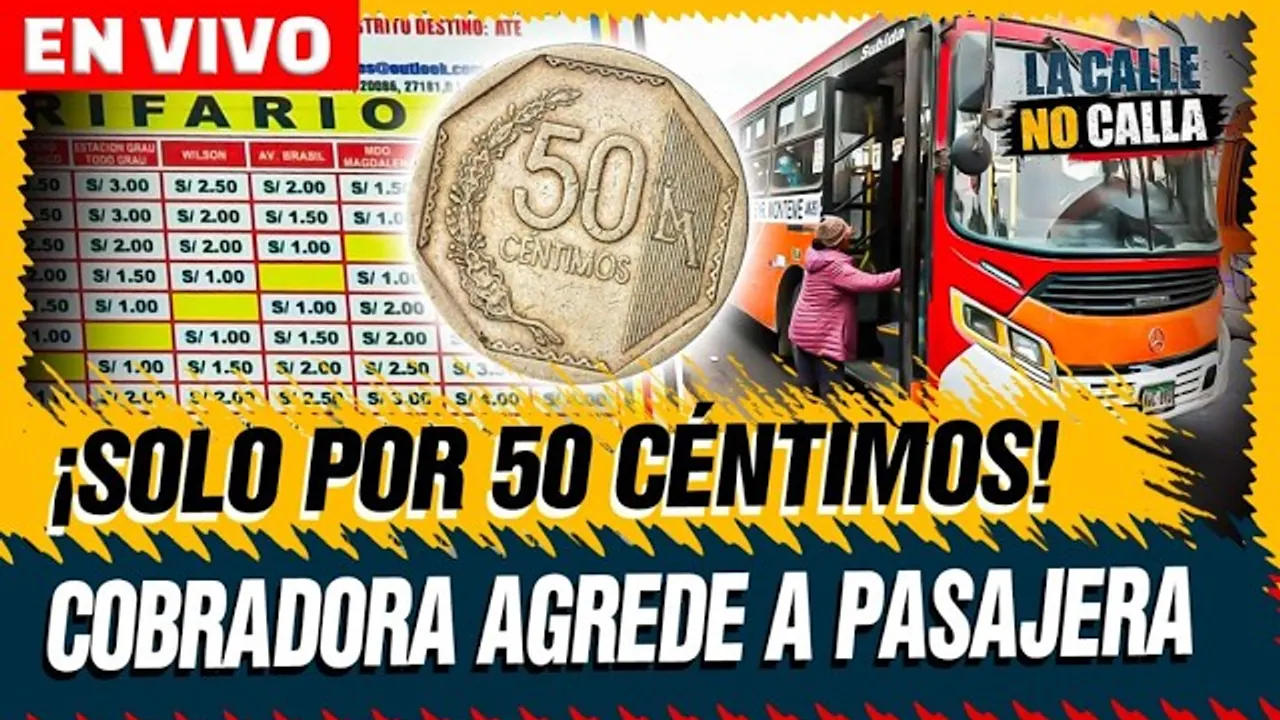 Reproducir: 🟢 EN VIVO - COBRADORA AGREDE A PASAJERA POR 50 CÉNTIMOS | “LA CALLE NO CALLA” POR PANAMERICANA