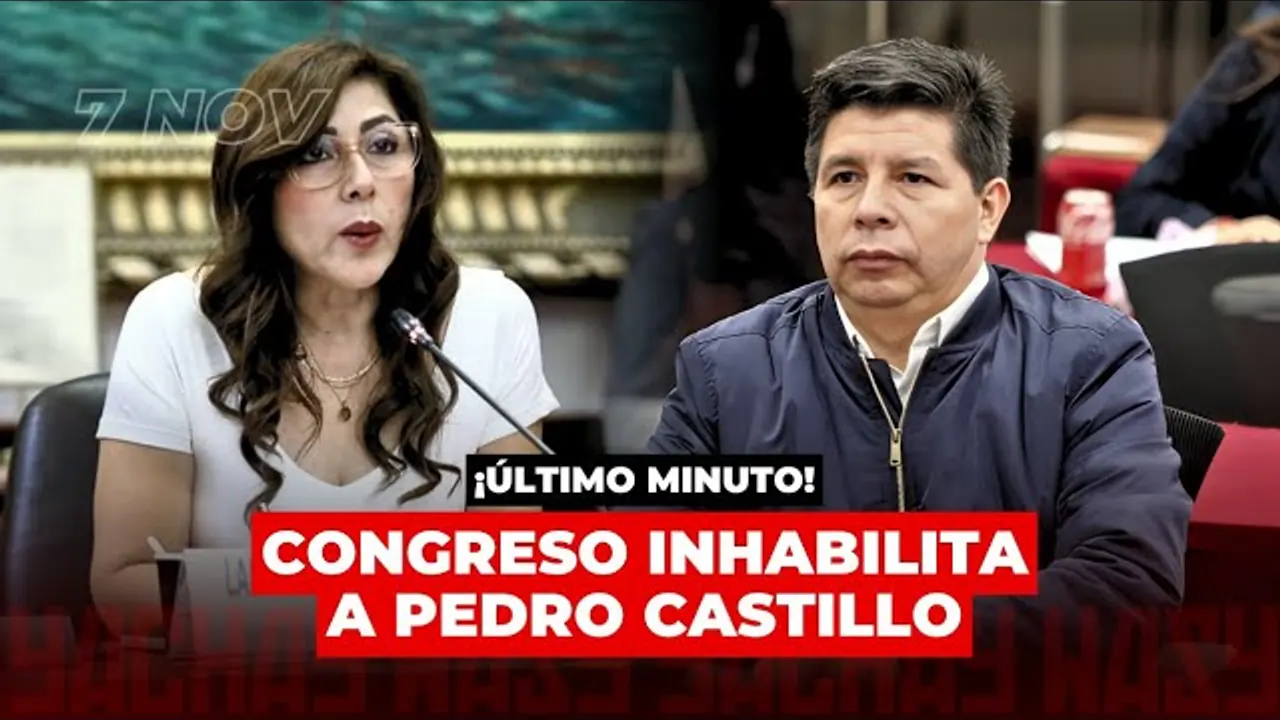 Reproducir: Último: CONGRESO vota INHABILITACIÓN de PEDRO CASTILLO y BETSSY CHÁVEZ por Golpe de Estado - 07 Nov
