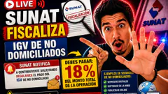 SUNAT solicita el pago de IGV DE DOMICILIADOS