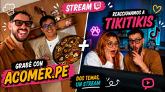 GRABÉ CON ACOMER! | REACCIONAMOS A HISTORIAS RANDOM DE IA | LOSFURREYES EN VIVO