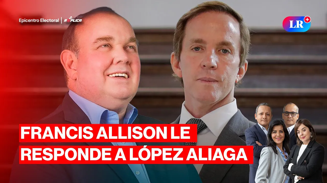 Reproducir: FRANCIS ALLISON LE RESPONDE A LÓPEZ ALIAGA EN VIVO Y KEIKO VS. SÁNCHEZ | RÉPLICA