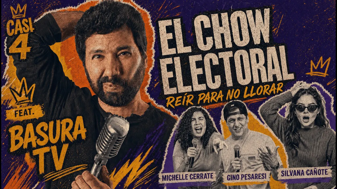Reproducir: EL CHOU ELECTORAL: Reír para no llorar ft. Luis Melgar de BASURA TV | Casi 4
