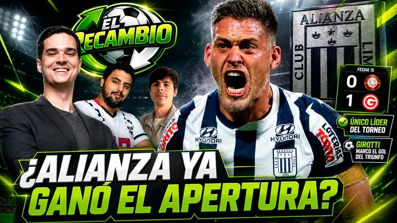 Reproducir: CON GOL DE GIROTTI ALIANZA LIMA ESTA EN LA CIMA | CHANKAS SIGUE GOLPEADO | EL RECAMBIO