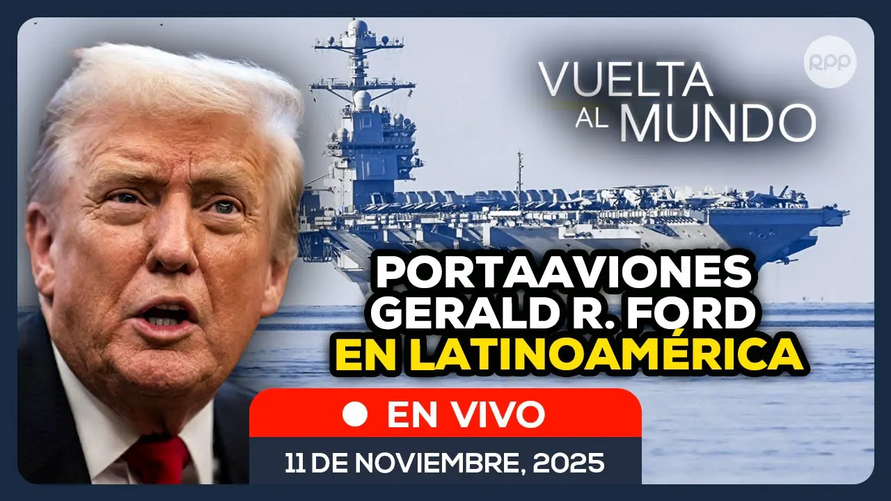 Reproducir: 🚨 Portaaviones Gerald R. Ford en Latinoamérica para operativo de Trump #VueltaAlMundo