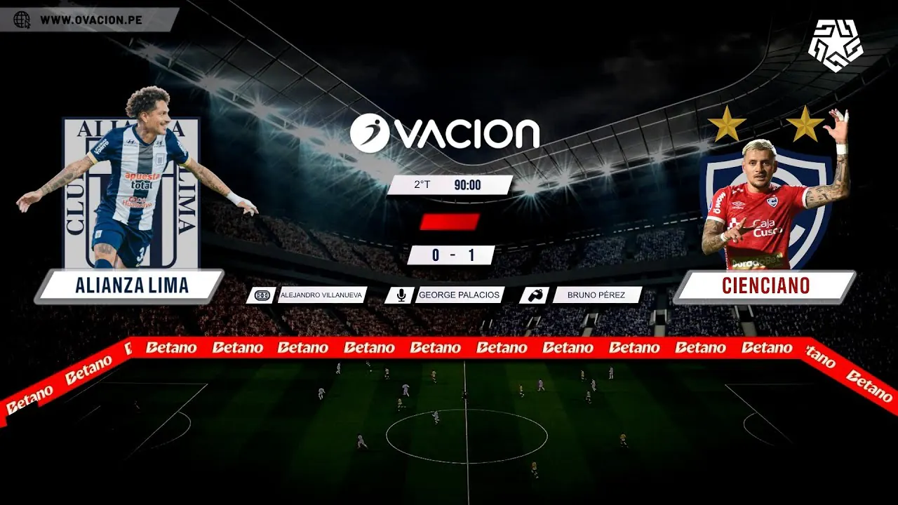 Reproducir: Alianza Lima vs Cienciano por RADIO OVACION 🔴 #ENVIVO | LIGA 1 TE APUESTO