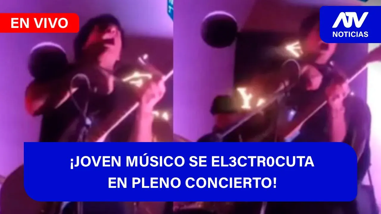Reproducir: De 5 a 7 🎧✨📱🎙️| ¡JOVEN MÚSICO SE EL3CTR0CUTA EN PLENO CONCIERTO! - ATV+
