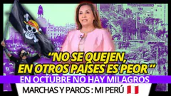 PARO DE TRANSPORTISTAS CIERRA EL ÓVALO DE MIRAFLORES : ¿ DEMOCRACIA O EXCESO ?