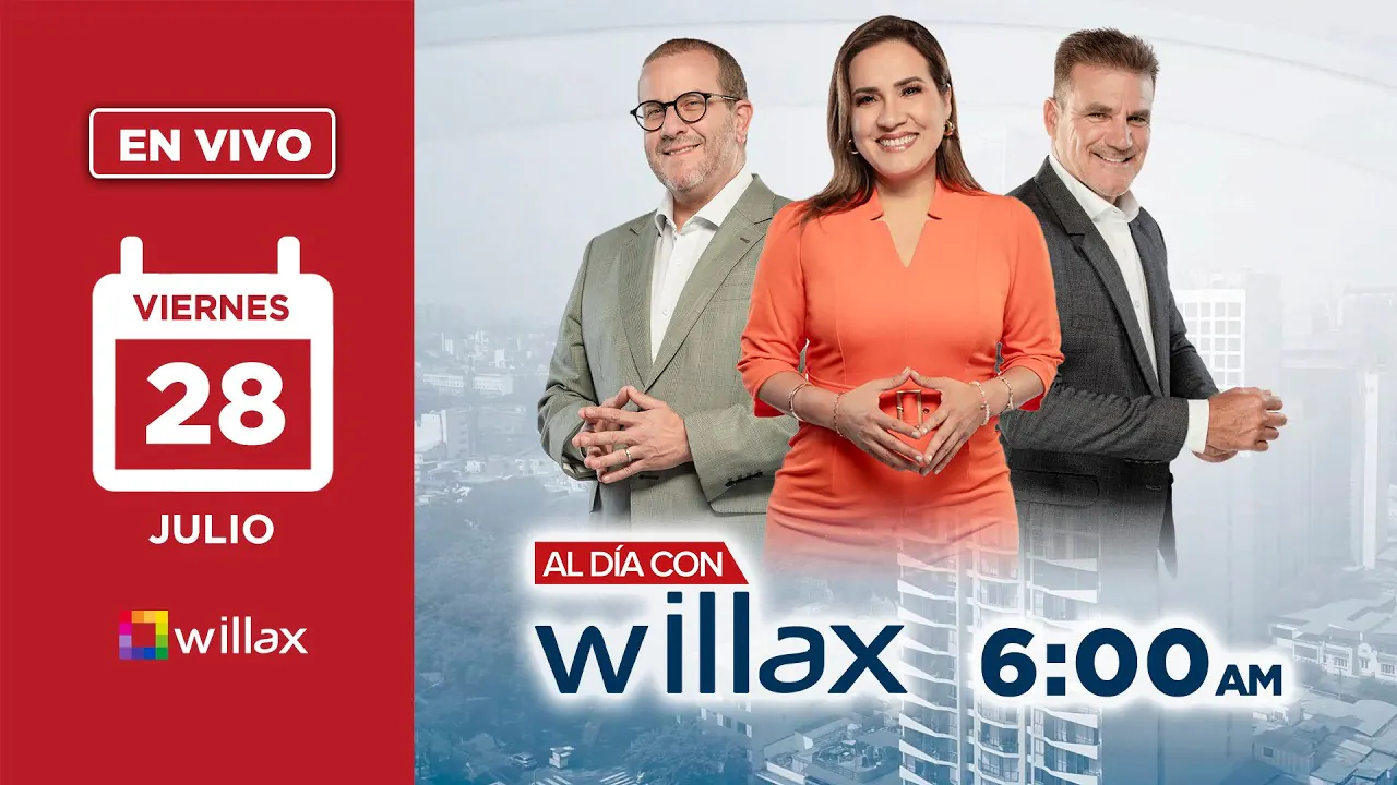 Reproducir: Willax en vivo - AL DÍA CON WILLAX - 28/08/2026 | Willax