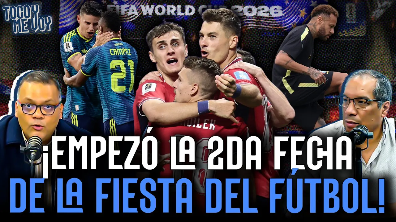 Reproducir: 🔥⚽ #ENVIVO | ¡EMPEZÓ LA SEGUNDA FECHA DE LA FIESTA DEL FÚTBOL! ¡COLOMBIA GANÓ EN SU DEBUT! #TYMV