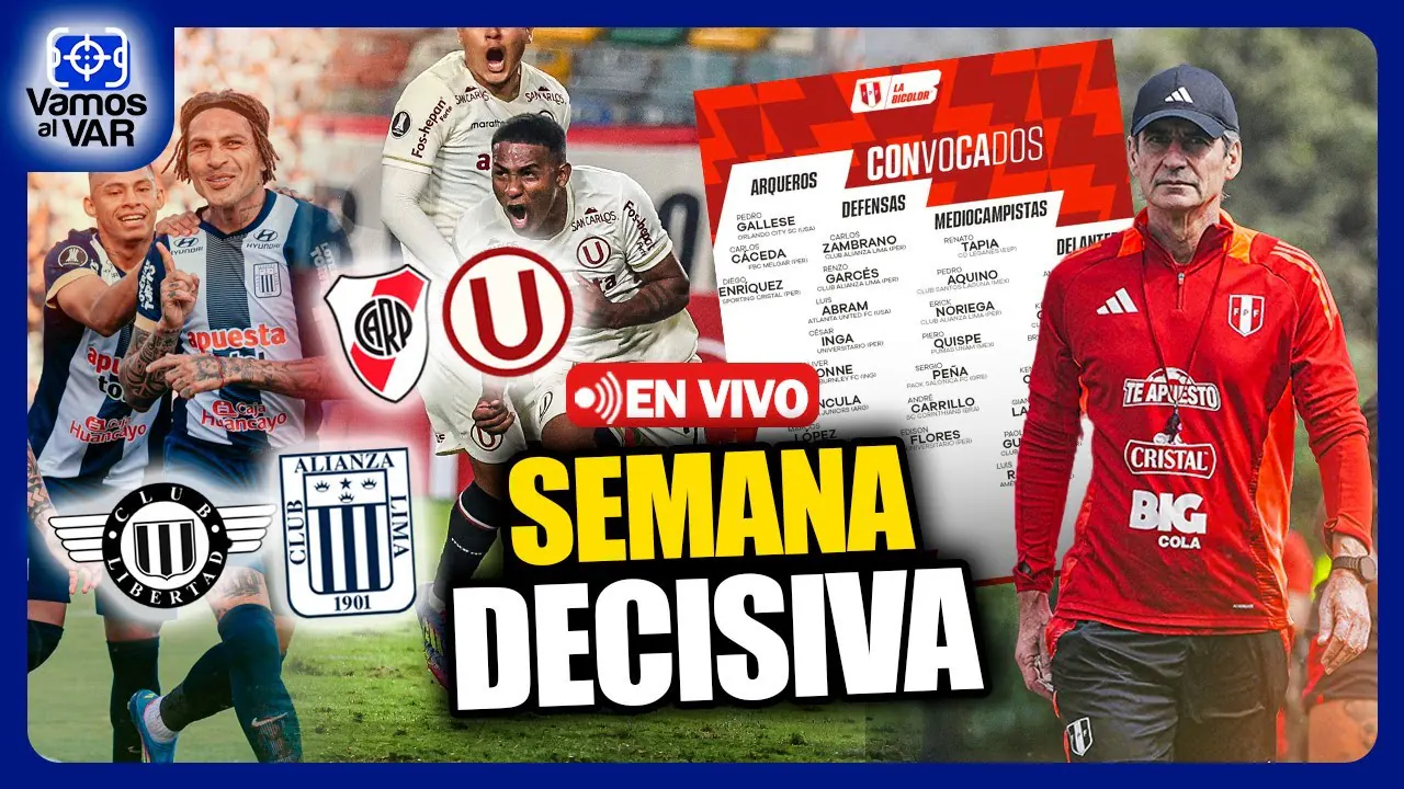 Reproducir: 🔴⚽ #ENVIVO ¡HAY LISTA DE LA SELECCIÓN! | ALIANZA Y LA 'U' DEFINEN LIBERTADORES #VAMOSALVAR 26/05/25
