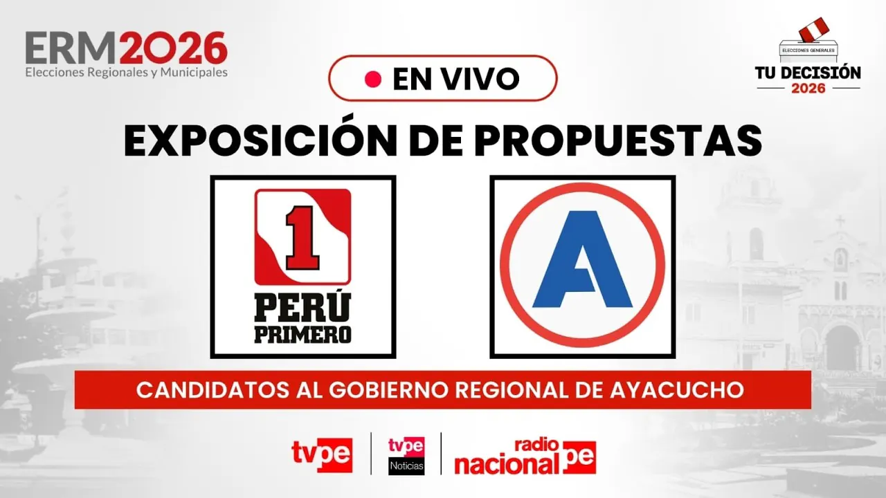 Reproducir: Candidatos al GORE Ayacucho: Perú Primero y APP | Tu Decisión 2026
