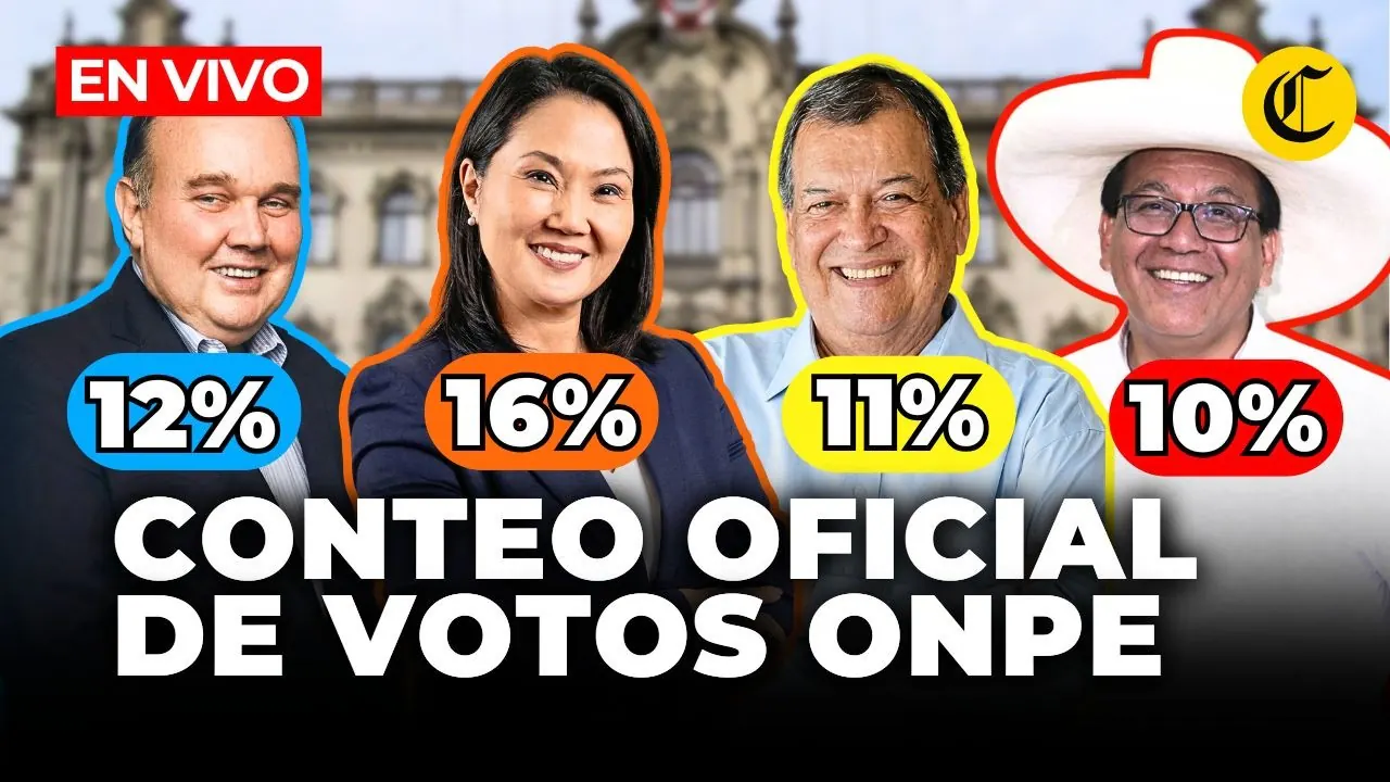 Reproducir: 🔴 RESULTADOS DE ELECCIONES 2026 EN VIVO: CONTEO DE VOTOS DE LA ONPE | El Comercio